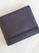 Ví Da Bò Nhập Khẩu Màu Nâu. Ví Nam Da Thật Dáng Ngang M074