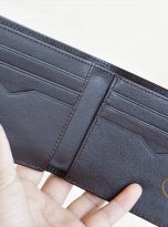 Ví Da Bò Nhập Khẩu Màu Nâu. Ví Nam Da Thật Dáng Ngang M074