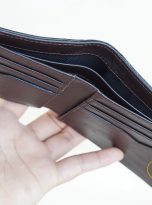 Ví Da Bò Nhập Khẩu Màu Nâu. Ví Nam Da Thật Dáng Ngang M074