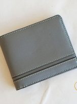 Ví Da Bò Nhập Khẩu Màu Xanh Oliu. Ví Nam Da Thật Dáng Ngang M077