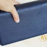 Clutch Da Bò Thời Trang Màu Xanh Navy. Clutch Cầm Tay Da Epsom M079