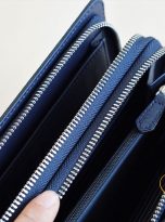 Clutch Da Bò Thời Trang Màu Xanh Navy. Clutch Cầm Tay Da Epsom M079