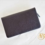 Clutch Da Bò Thời Trang Màu Nâu. Clutch Cầm Tay Da Epsom M080