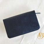 Clutch Da Bò Thời Trang Màu Đen. Clutch Cầm Tay Da Epsom M081