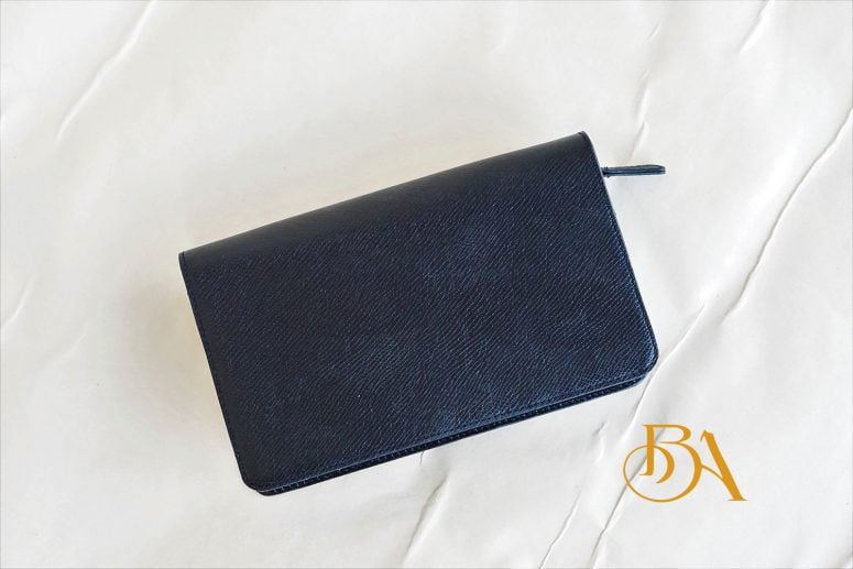 Clutch Da Bò Thời Trang Màu Đen. Clutch Cầm Tay Da Epsom M081