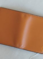 Ví Đựng Thẻ Da Bò Màu Vàng Cam. Ví Name Card Da Bò Nappa M082