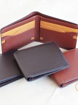 Ví Da Bò Nhập Khẩu Màu Nâu Đỏ. Ví Nam Da Thật Dáng Ngang M083