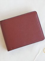 Ví Da Bò Nhập Khẩu Màu Nâu Đỏ. Ví Nam Da Thật Dáng Ngang M083