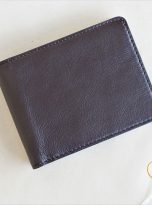 Ví Da Bò Nhập Khẩu Màu Nâu. Ví Nam Da Thật Dáng Ngang M084