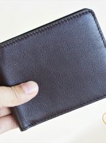 Ví Da Bò Nhập Khẩu Màu Nâu. Ví Nam Da Thật Dáng Ngang M084