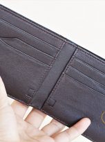 Ví Da Bò Nhập Khẩu Màu Nâu. Ví Nam Da Thật Dáng Ngang M084