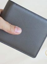 Ví Da Bò Nhập Khẩu Màu Xanh Oliu. Ví Nam Da Thật Dáng Ngang M086