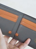 Ví Da Bò Nhập Khẩu Màu Xanh Oliu. Ví Nam Da Thật Dáng Ngang M086