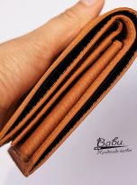 Golden Brown Togo leather wallet (6)