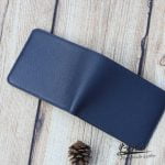 Ví da dê Alran Chevre Sully Handmade màu xanh navy GWL111