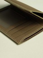 Ví da dê Handmade cao cấp, ví da Alran Chevre Sully xám cát