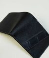 Ví nam da Epsom Handmade, ví da bê phối da cá sấu màu đen CWL143