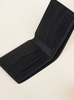 Ví nam dáng ngang da Epi nhập khẩu, ví da bò Handmade màu đen