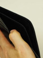 Ví nam da bò Epi Handmade, ví da bò nhập khẩu màu đen