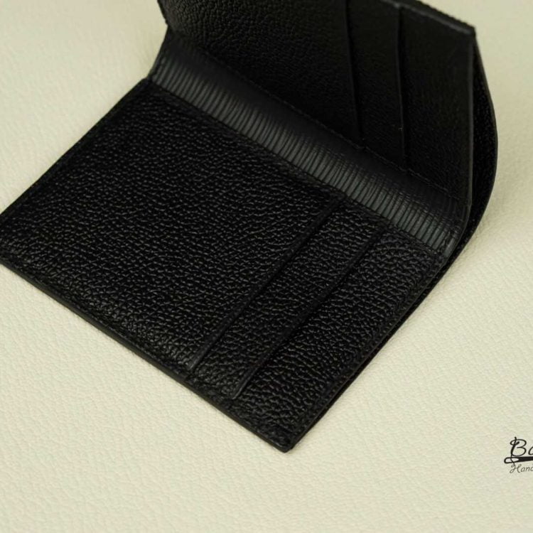 Ví nam da bò Epi Handmade, ví da bò nhập khẩu màu đen