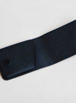 Ví da Epsom Handmade màu đen, ví tiền mini nhỏ gọn da bê