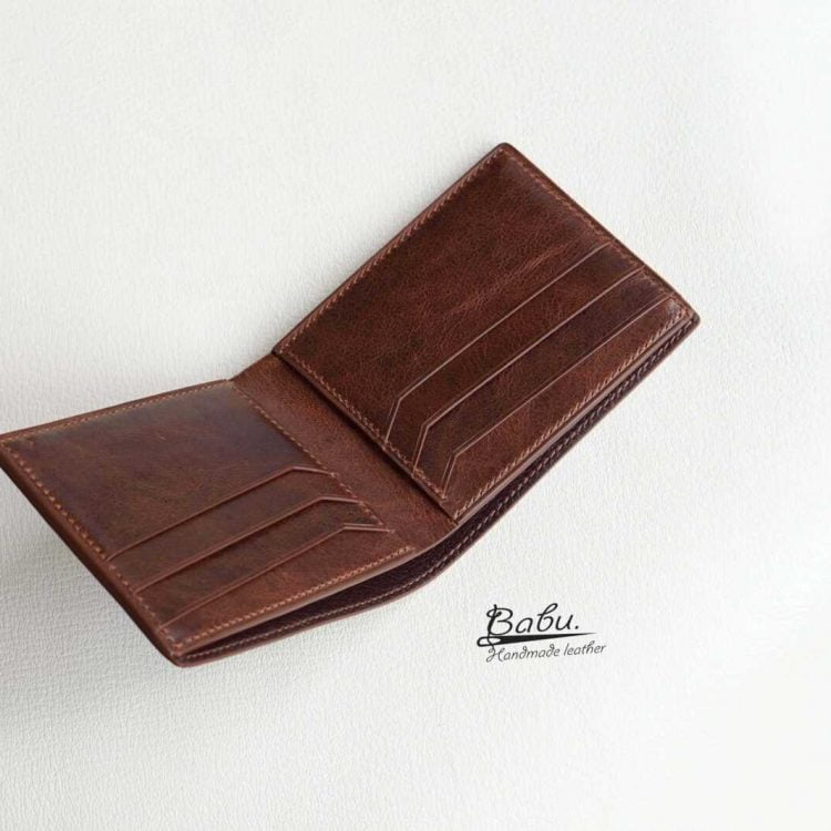 Ví da bò Classic màu nâu Chocolate CWL114