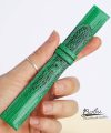 Dây đồng hồ da Kỳ Đà nhập khẩu, dây da Kỳ Đà Handmade xanh Green LI104