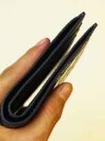 Ví cá sấu Handmade màu xanh navy, Ví nam da cá sấu nhập khẩu