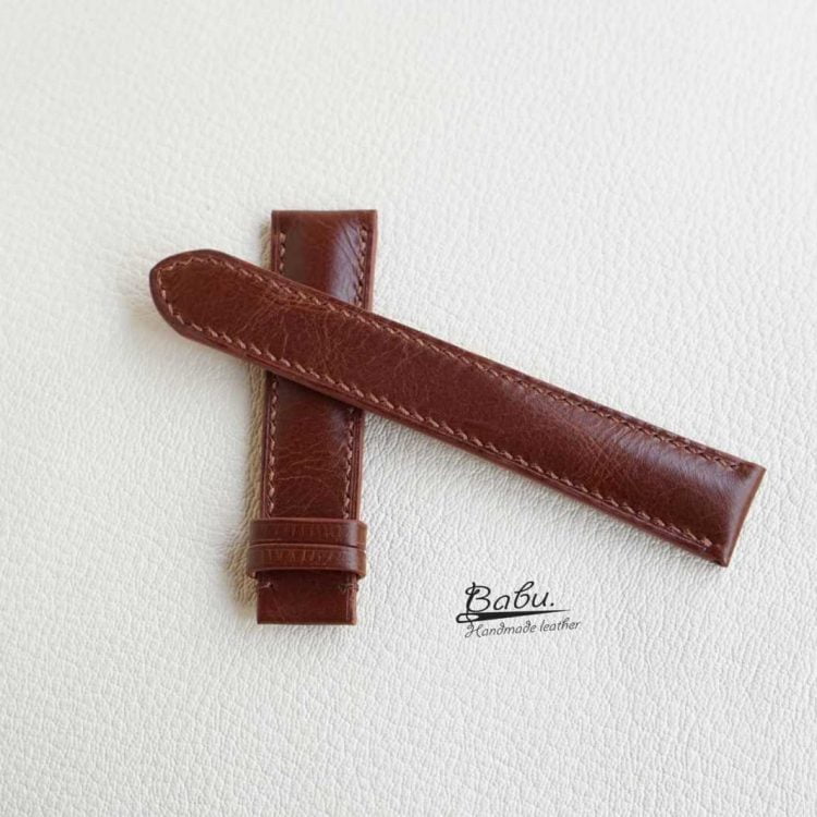 Dây đồng hồ da bò Pullup nhập khẩu, dây da bò Handmade cao cấp CO106