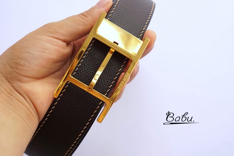 Dây lưng da nam Handmade cao cấp, thắt lưng da Togo – Epsom Handmade TLB110