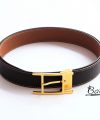 Dây lưng da nam Handmade cao cấp, thắt lưng da Togo - Epsom Handmade TLB110