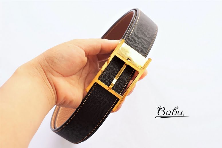 Dây lưng da nam Handmade cao cấp, thắt lưng da Togo – Epsom Handmade TLB110